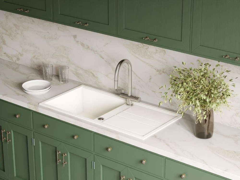 Мойка Omoikiri Kitagawa 100-WG Artceramic | Wind green