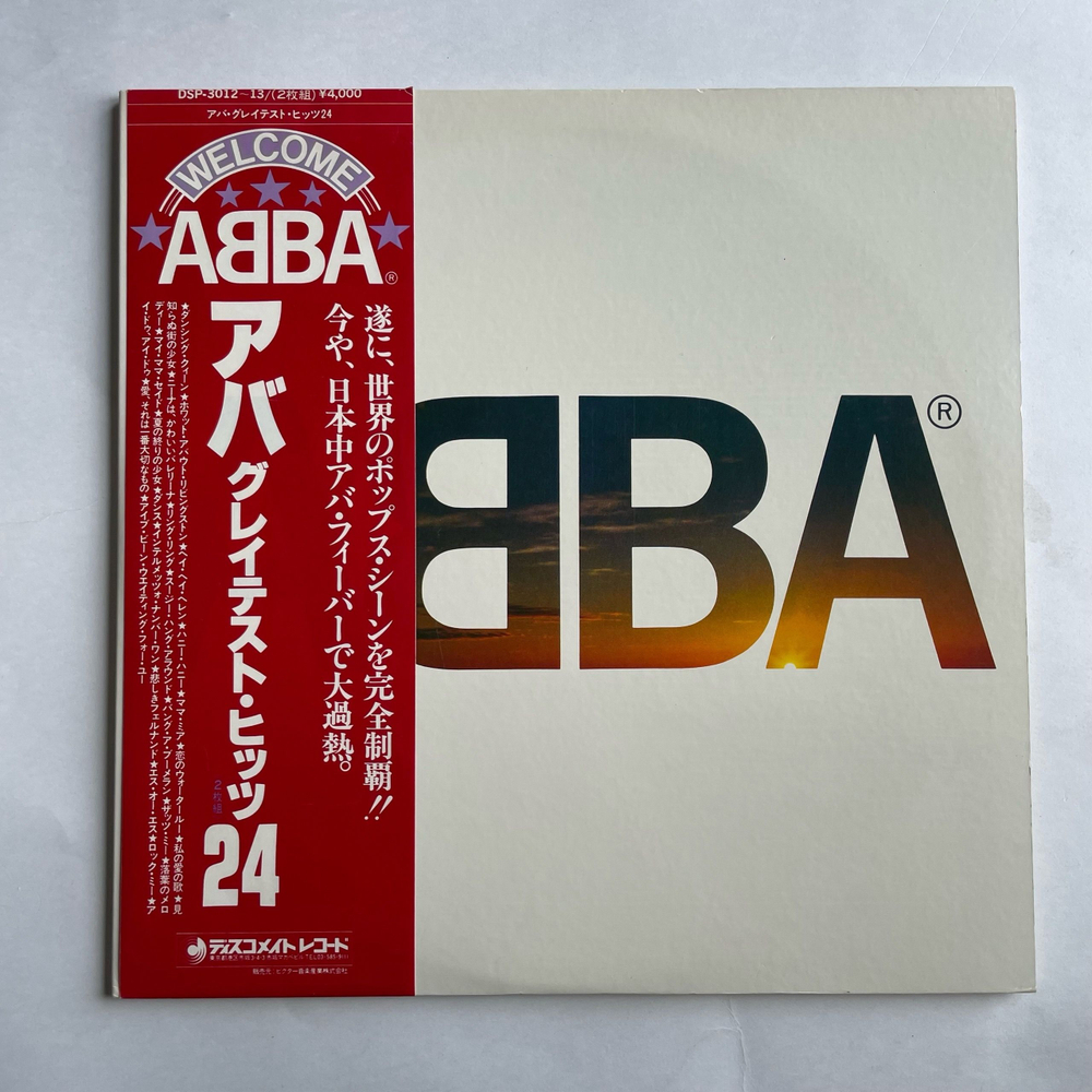 Винтажная виниловая пластинка LP ABBA АББА, ABBA's Greatest Hits 24 (Япония 1980) (Оби)