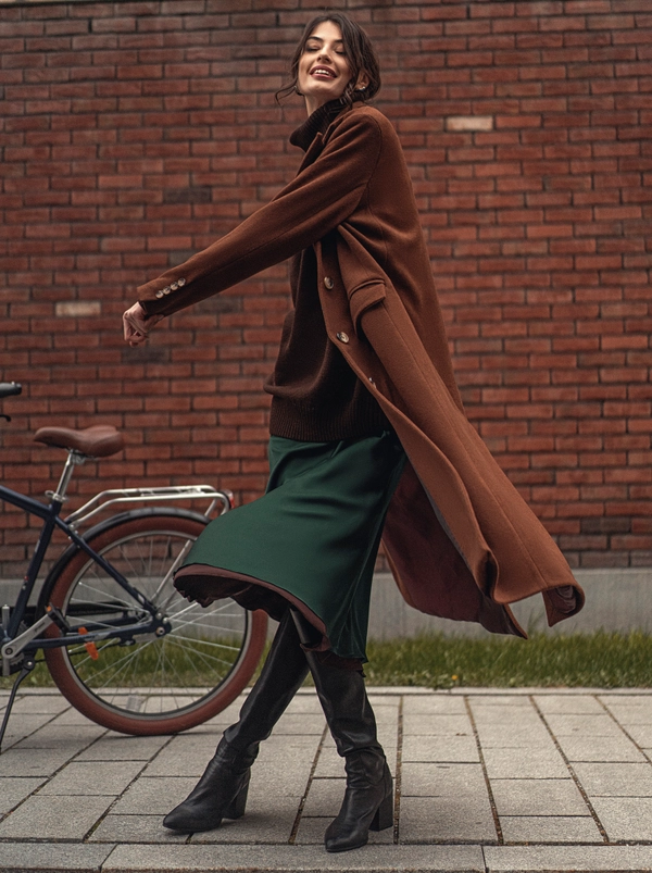 Комбинация двусторонняя изумруд-шоколад 