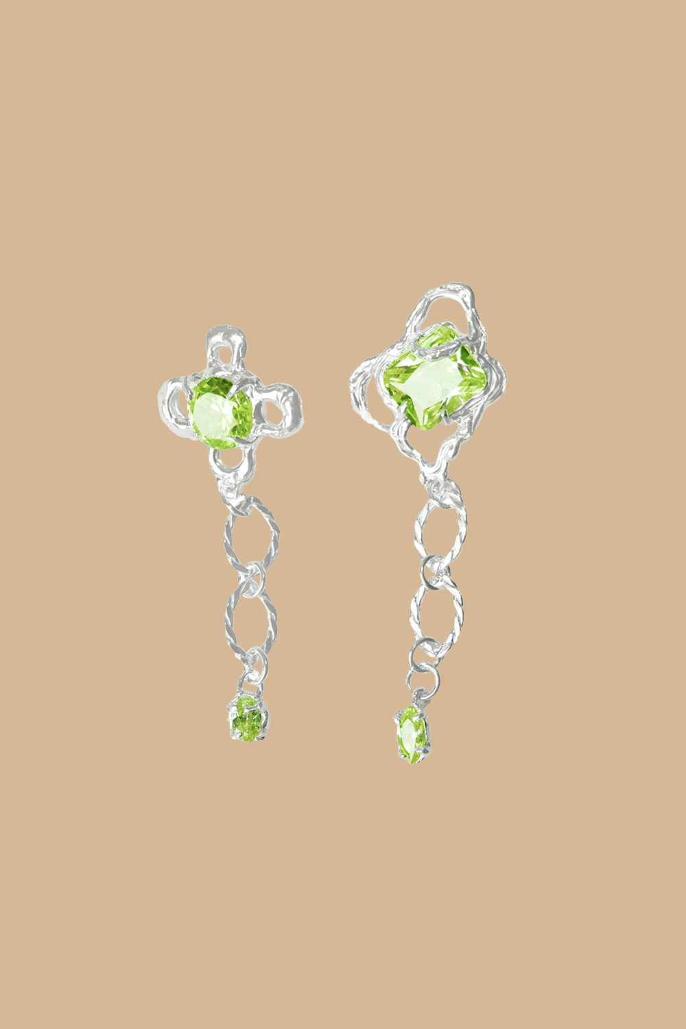 Серьги SPRING EARRINGS GREEN