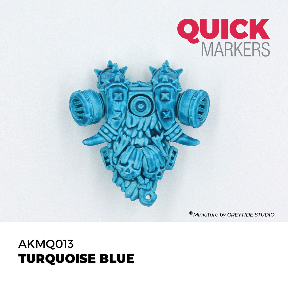 Акриловый маркер AK Interactive Quick Marker Turquoise Blue