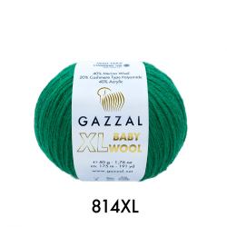 Пряжа Baby Wool XL 50 г, 100м, 40%акрил, 40%шерсть мериноса, 20%кашемир, 40%акрил (цена за 1 шт)