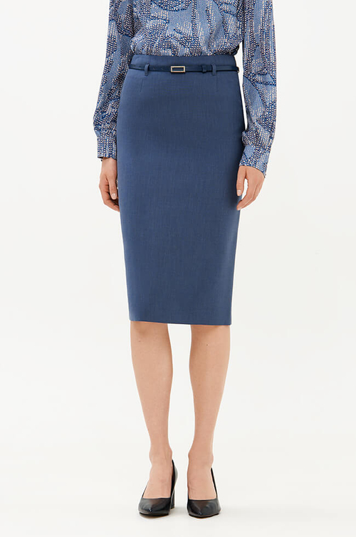 4897 Юбка женская (дымчато-голубой)