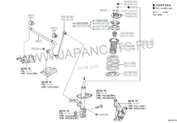 Подшипник опорный Toyota Highlander / RAV 4 / Avensis / RVLT-4861942010