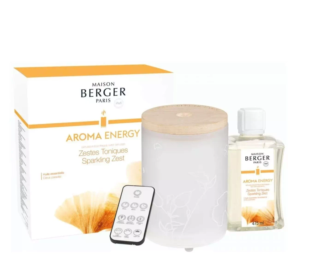 Maison Berger Paris - Комплект электрический диффузор + ароматическое масло Aroma Energy 475мл / артикул   7008  / GTIN 3127290070081