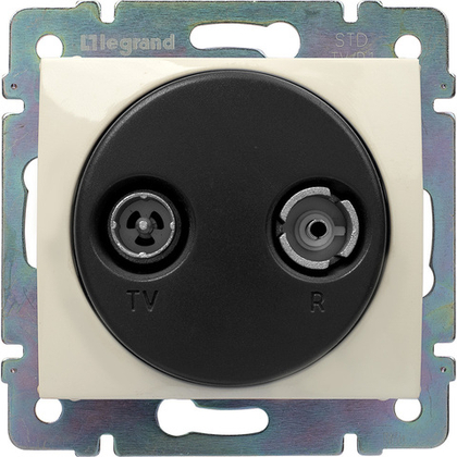 Розетка TV-FM "звезда" - слоновая кость Valena Classic LEGRAND