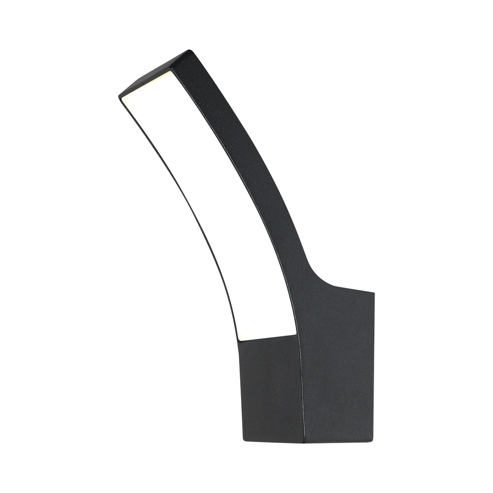 Уличный настенный светодиодный светильник 11Вт, 1000лм, 4000K, Ra>80, металл/пластик, черный