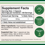 Double Wood Supplements - Apigenin - 120 x 50 mg capsules