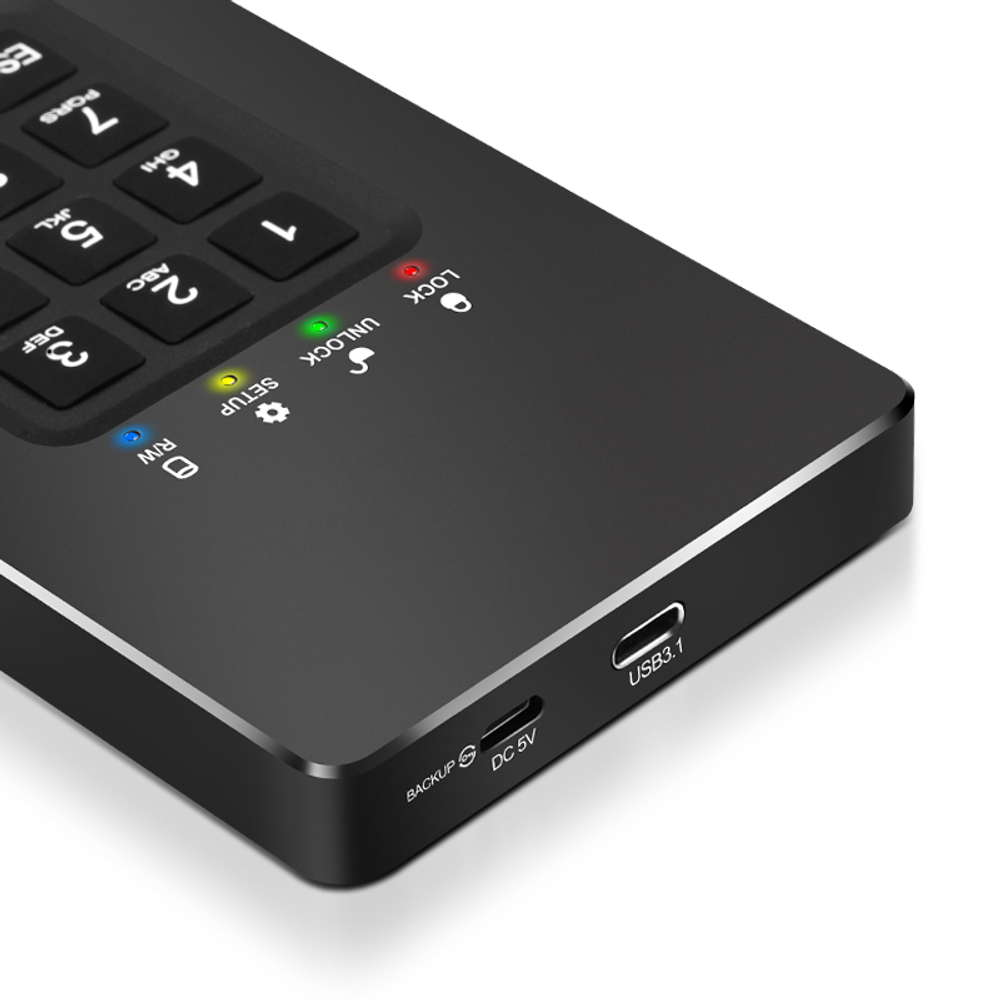 SSD-диск с ПИН-кодом DataLock PRO 2 ТБ (2,5)