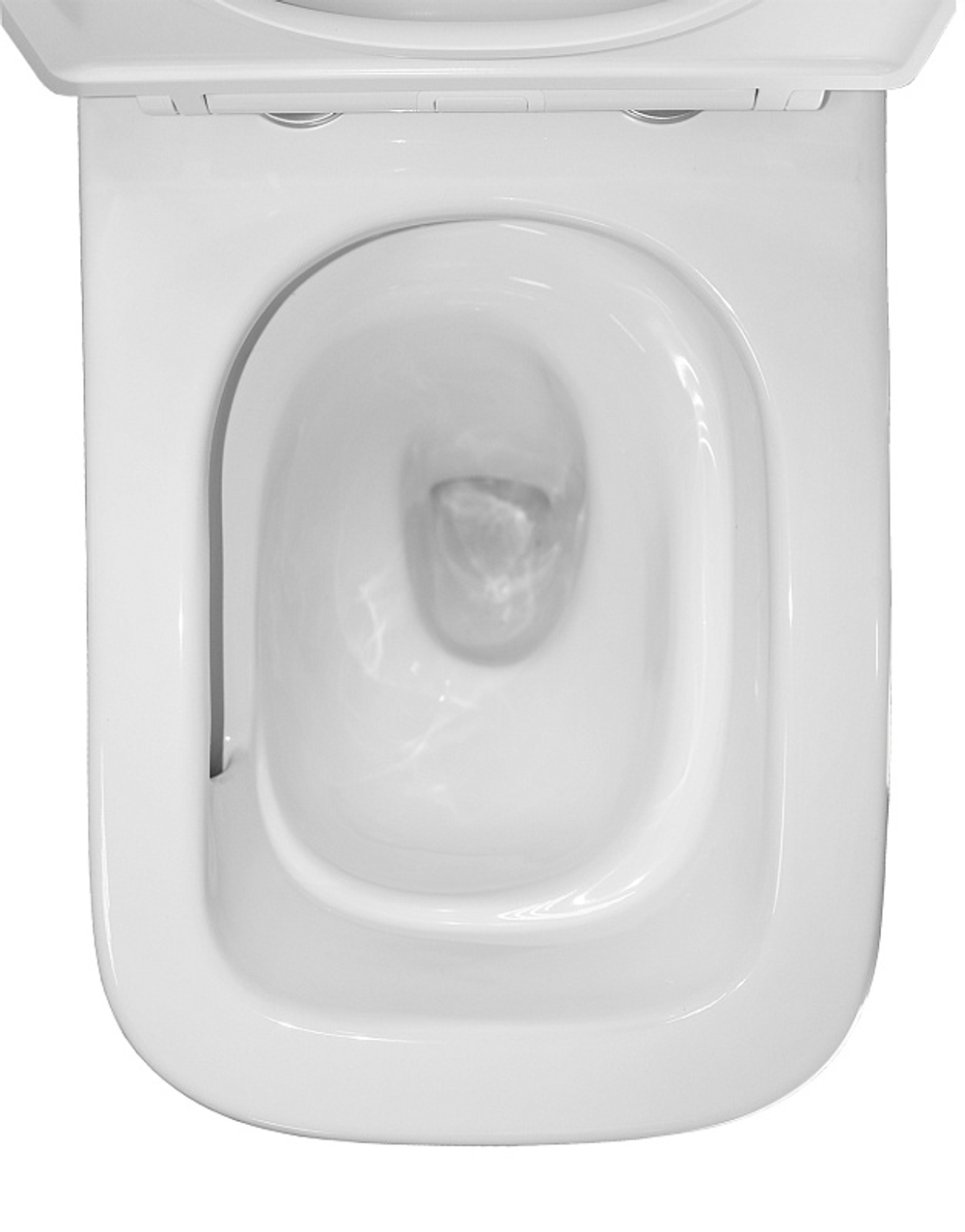 Унитаз-компакт Azario Etéreo 640х370х810 напольный, безободковый, система смыва "Скрытое Торнадо", с быстросъемным сиденьем микролифт (AZ-8203)