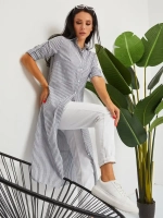 Платье летнее длинное пляжное с рукавом