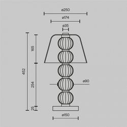 Настольная лампа декоративная Maytoni Amulet MOD555TL-L8G3K