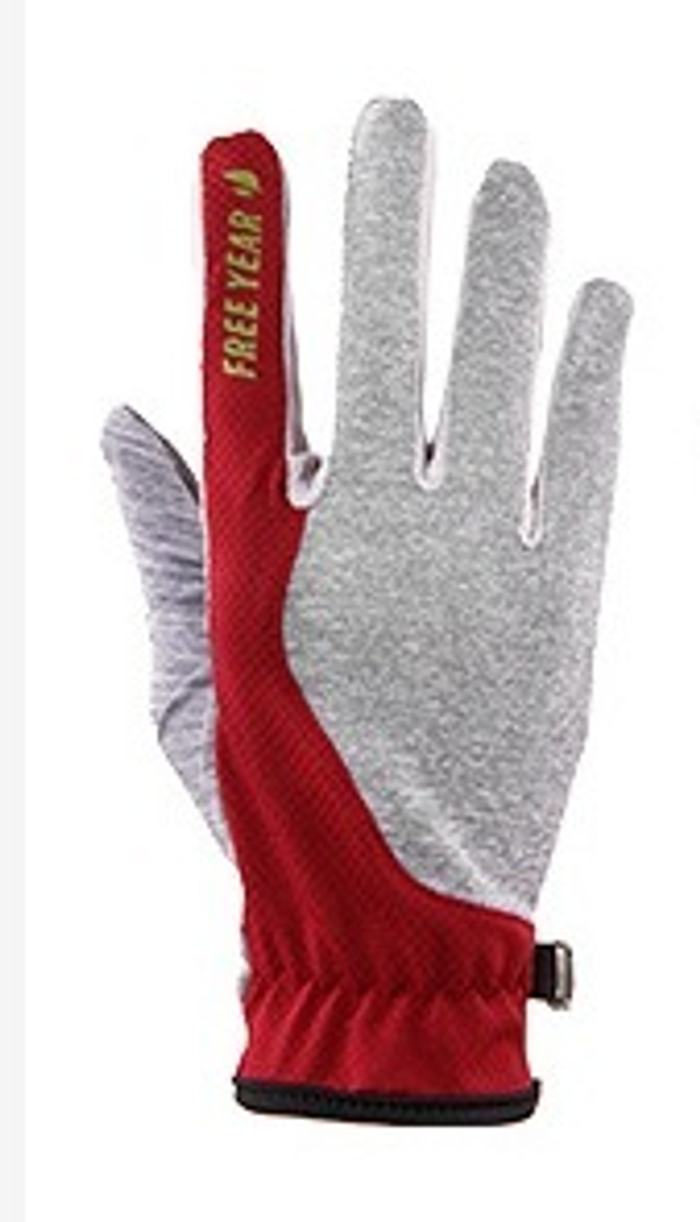 Женские перчатки Free Year, Серо-красные, Размер M
