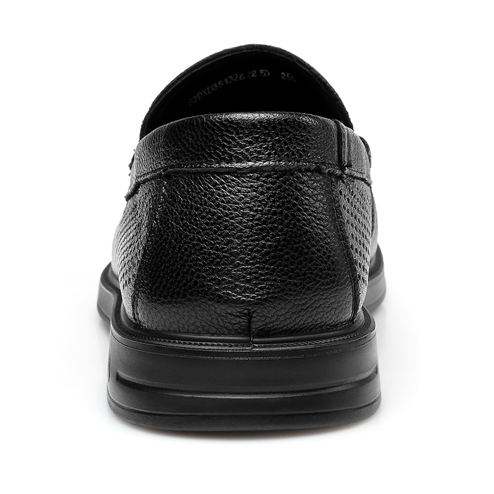 QIANGREN 3515 Summer Leather Shoes For Men Genuine Leather Business Sandal Cut Out Soft Sole Leather Sandal