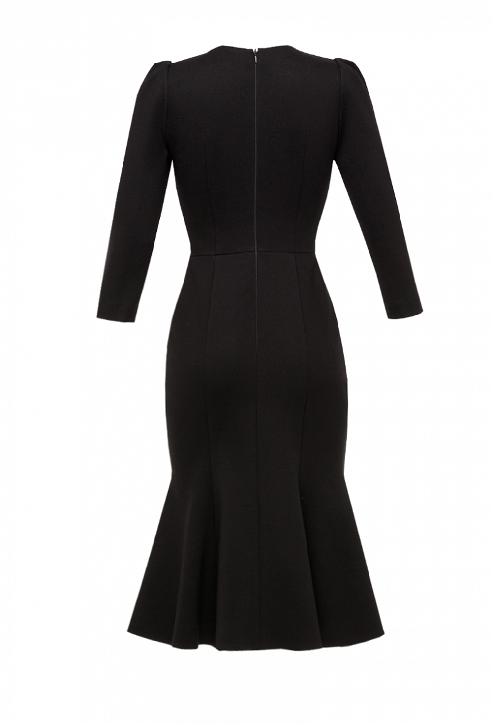 Трикотажное платье - годе чёрное 01-07-21 manito