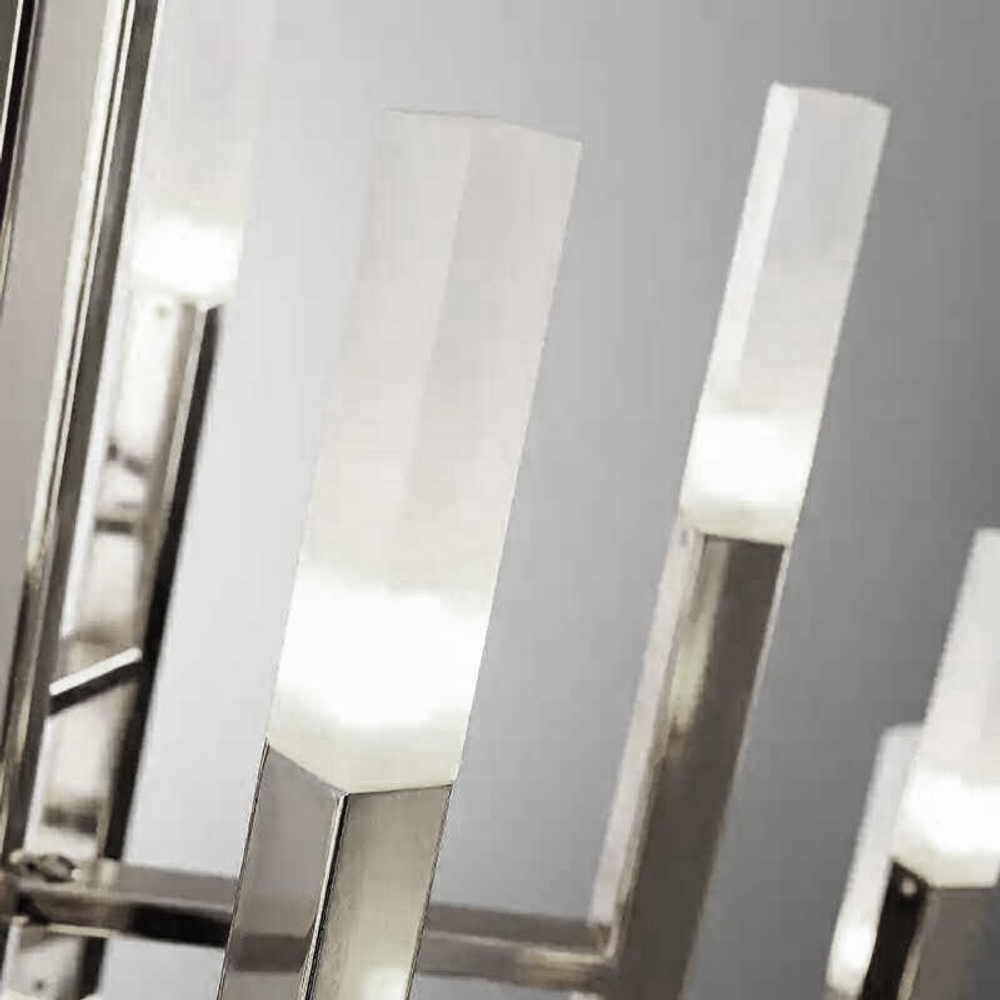 Pendant design lamp  THE LIGHT by Alma 36 lampshades (Nickel)