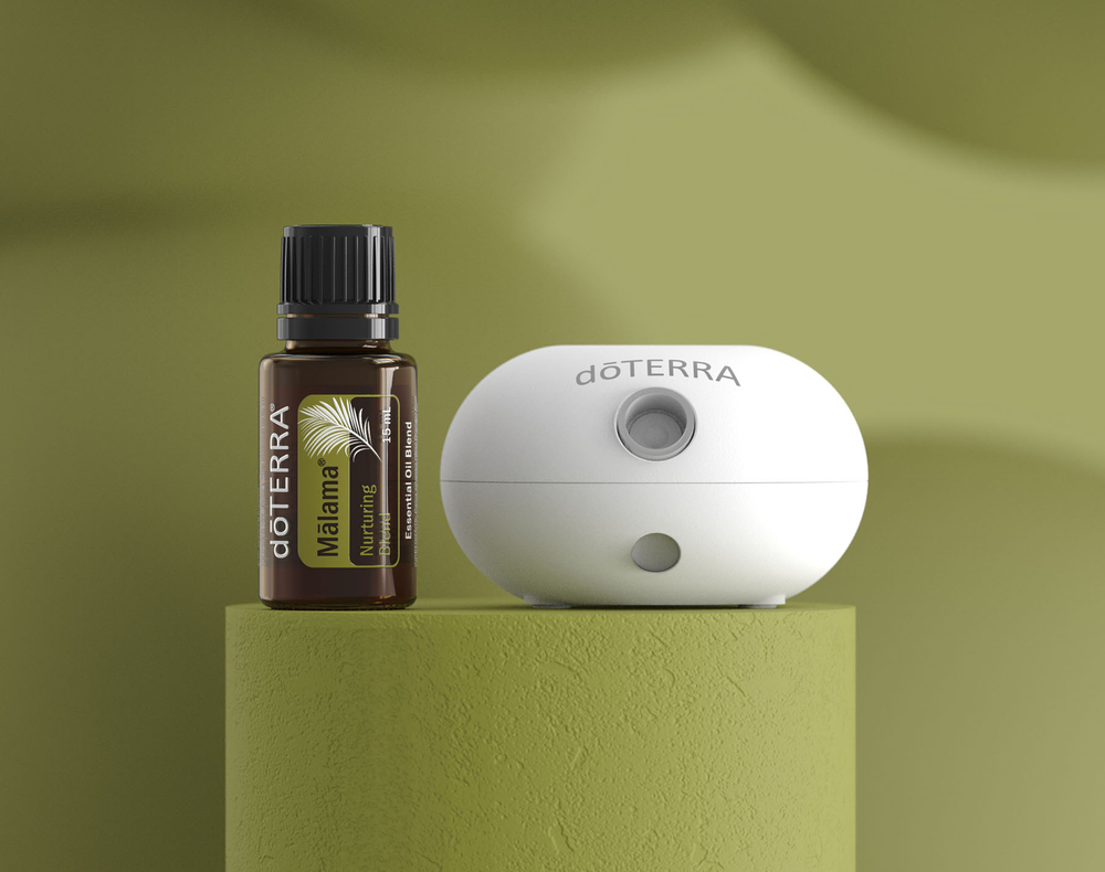 Набор doTERRA портативный диффузор Bubble с датчиком движения и смесь Малама, 15 мл