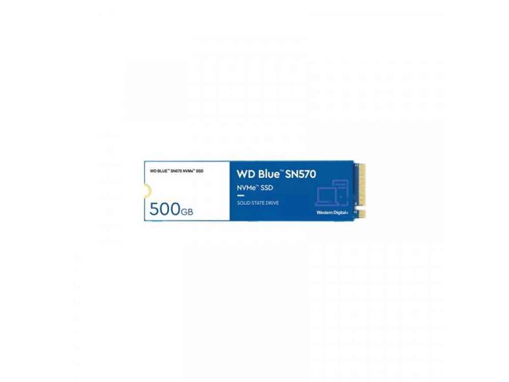 SSD накопитель Western Digital WD Blue SN570 500ГБ, M.2 2280, PCIe 3.0 x4, NVMe [WDS500G3B0C]