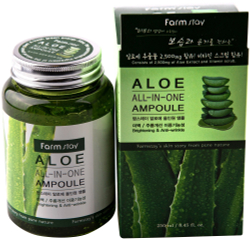 Ампульная сыворотка для лица с экстрактом алоэ FarmStay Aloe All-In One Ampoule