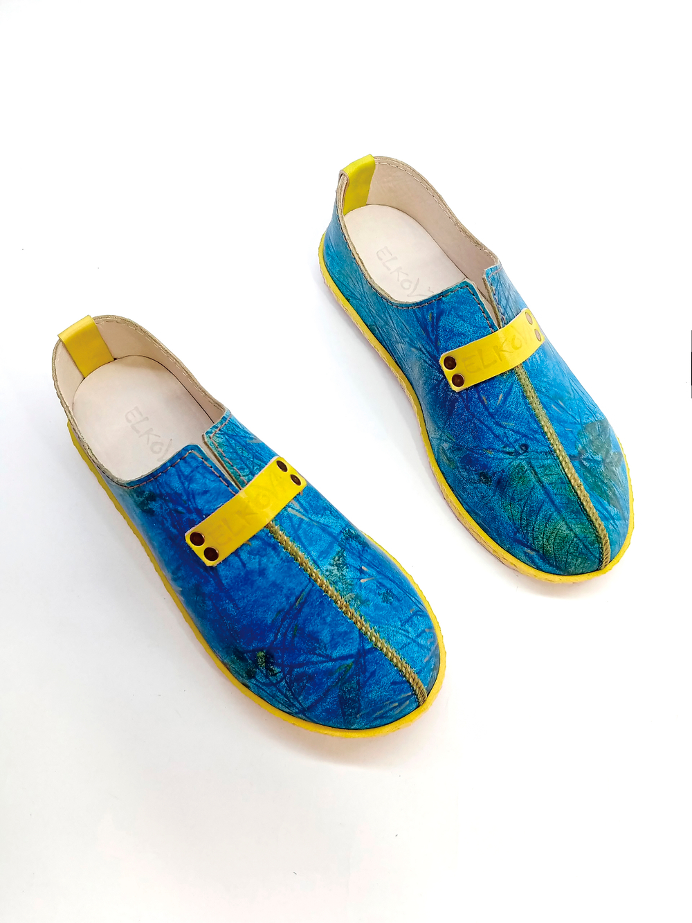 Слипоны кожаные "Ecoprint"