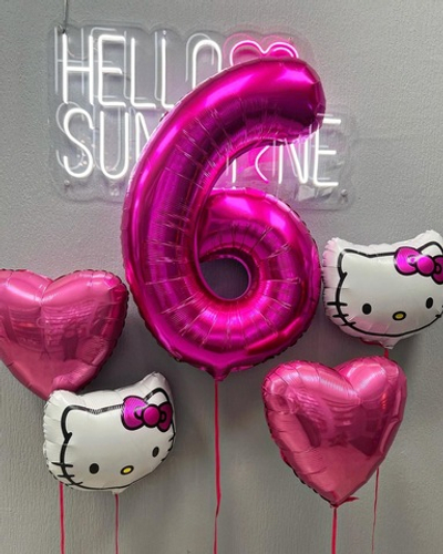 Набор шаров для девочек Китти