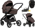 Детская коляска Tutis Mio 3 Plus Essential New 4 в 1 с автокреслом Beno Black и базой 1622024 Coffee Brown