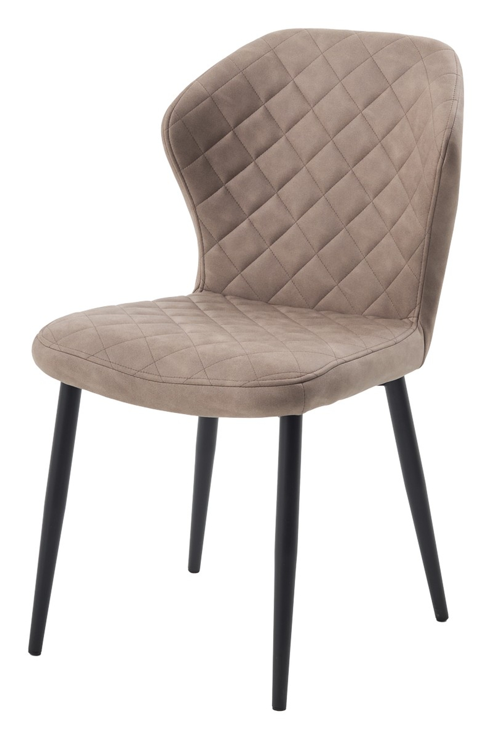 Стул М-City DISAUR Монро, Cyprus-03 Латте, искусственная замша, Черный каркас