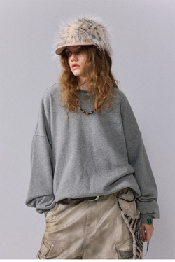 Свитшот Nothomme Monterest Retro Mountain-Inspired Speckled Fleece Crewneck Sweatshirt