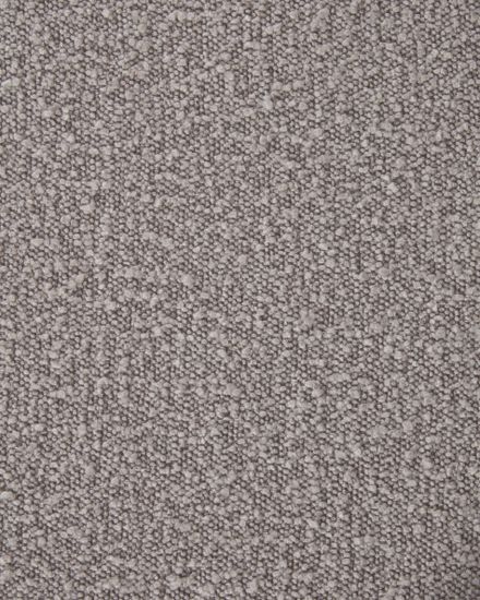 Стул Aniela из серой ткани букле и черными металлическими ножками