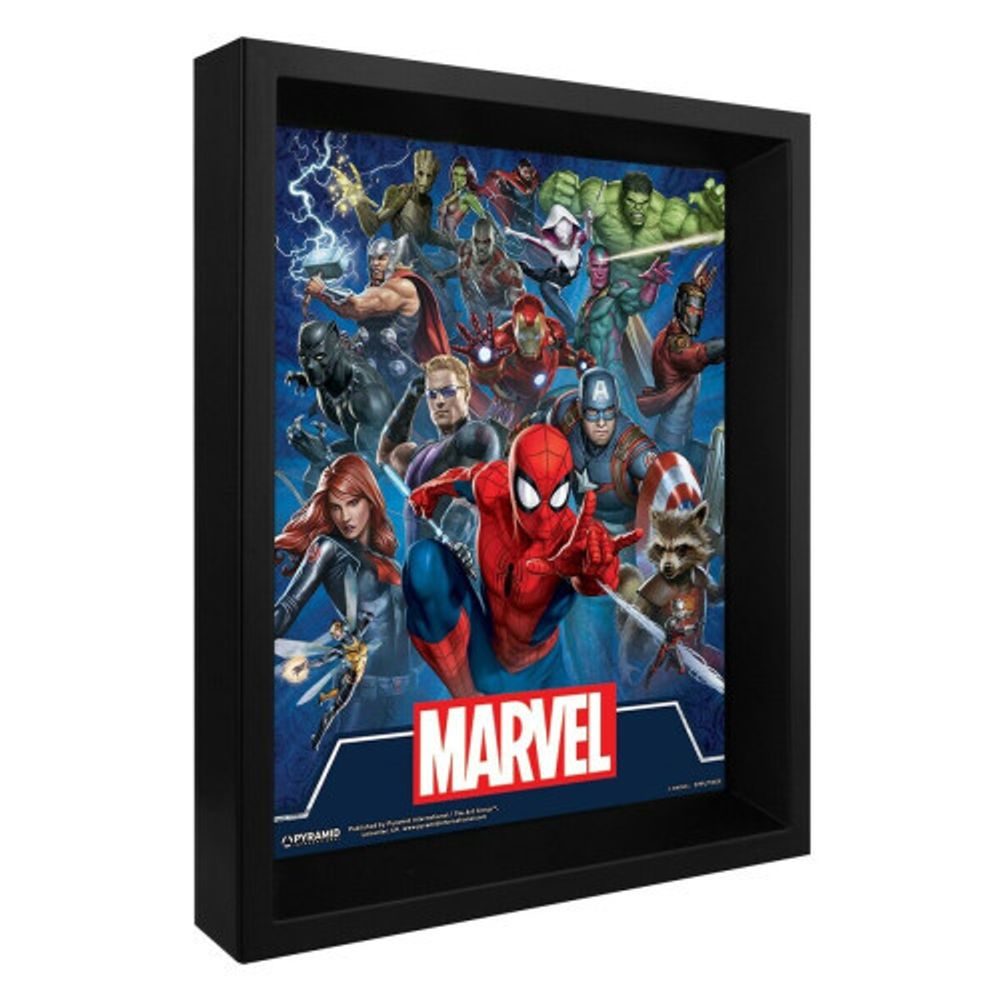 3D постер Marvel (Cinematic Icons)