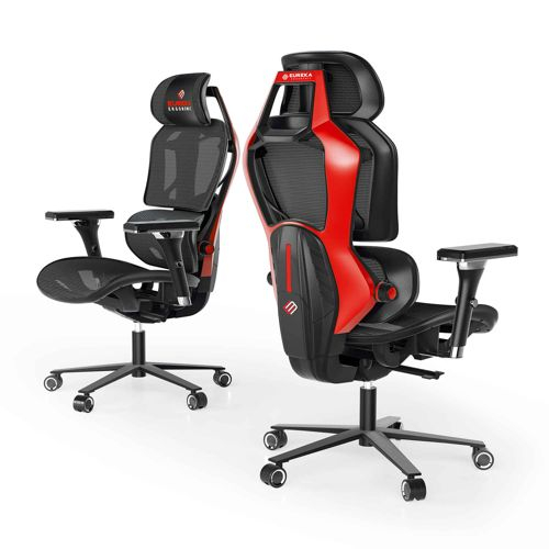 Игровое кресло EUREKA Typhon ERK-GC05-BU, Красный