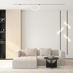 DK8060-BK Гибкий рассеивающий матовый светильник SMART RAY 18W DIM 3000K-6000K, длина плафона 1.5м, черный