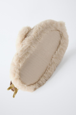 ZARA ДОМАШНИЕ ТАПОЧКИ «УТЕНОК», КОРИЧНЕВЫЙ