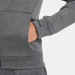 Кофта для мальчика теннисная Nike Therma-FIT Full-Zip Hoodie - black/white