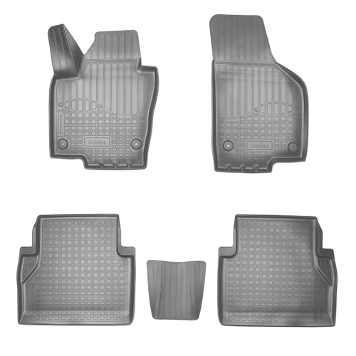 Ковры в салон Norplast/Unidec для Seat Alhambra II (2010-)Полиуретан,Серый,5 мест арт.NPA11-C95-544-2-G