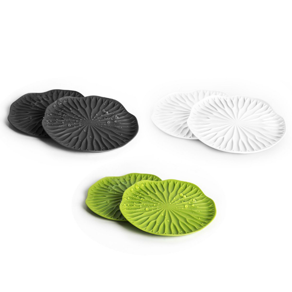 Подставки под бокалы 2 шт lotus зеленый