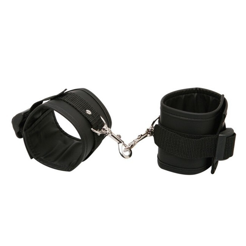 Прочные фиксаторы для рук Super Soft Cuffs (Цвет: черный)