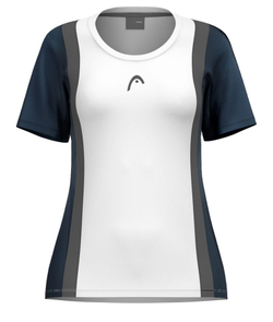 Женская теннисная футболка Head Club 25 Tech - navy/white