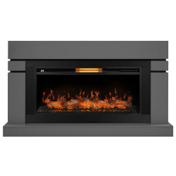 Каминокомплект: Очаг Royal Thermo Aurora RTFP/P-AR40LS, портал Lindos 42/40/36, светло-серый, р/в