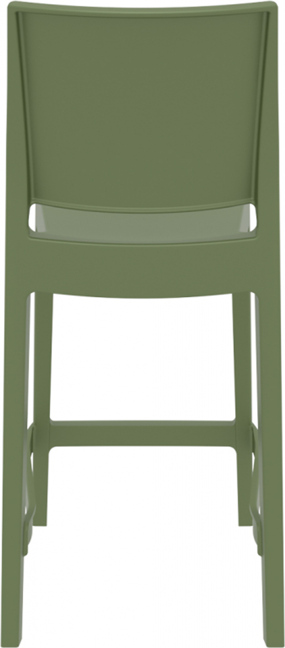 Стул пластиковый полубарный, Siesta Contract Maya Bar 65, оливковый
