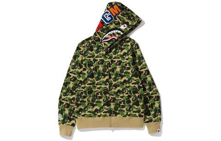 Bape first camo shark hoodie new arrivals