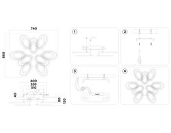 Ambrella Потолочный светодиодный светильник с пультом Original FA8938