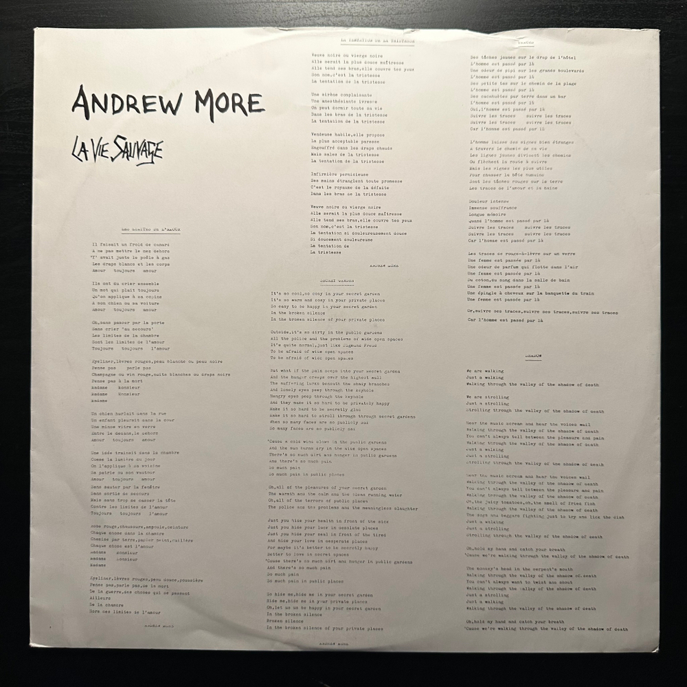 Andrew More - La Vie Sauvage (Франция 1983г.)