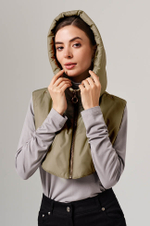 8406 Манишка женская (оливковый)