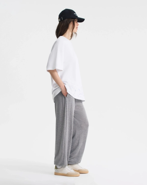 Футболка с принтом разбрызганной краски