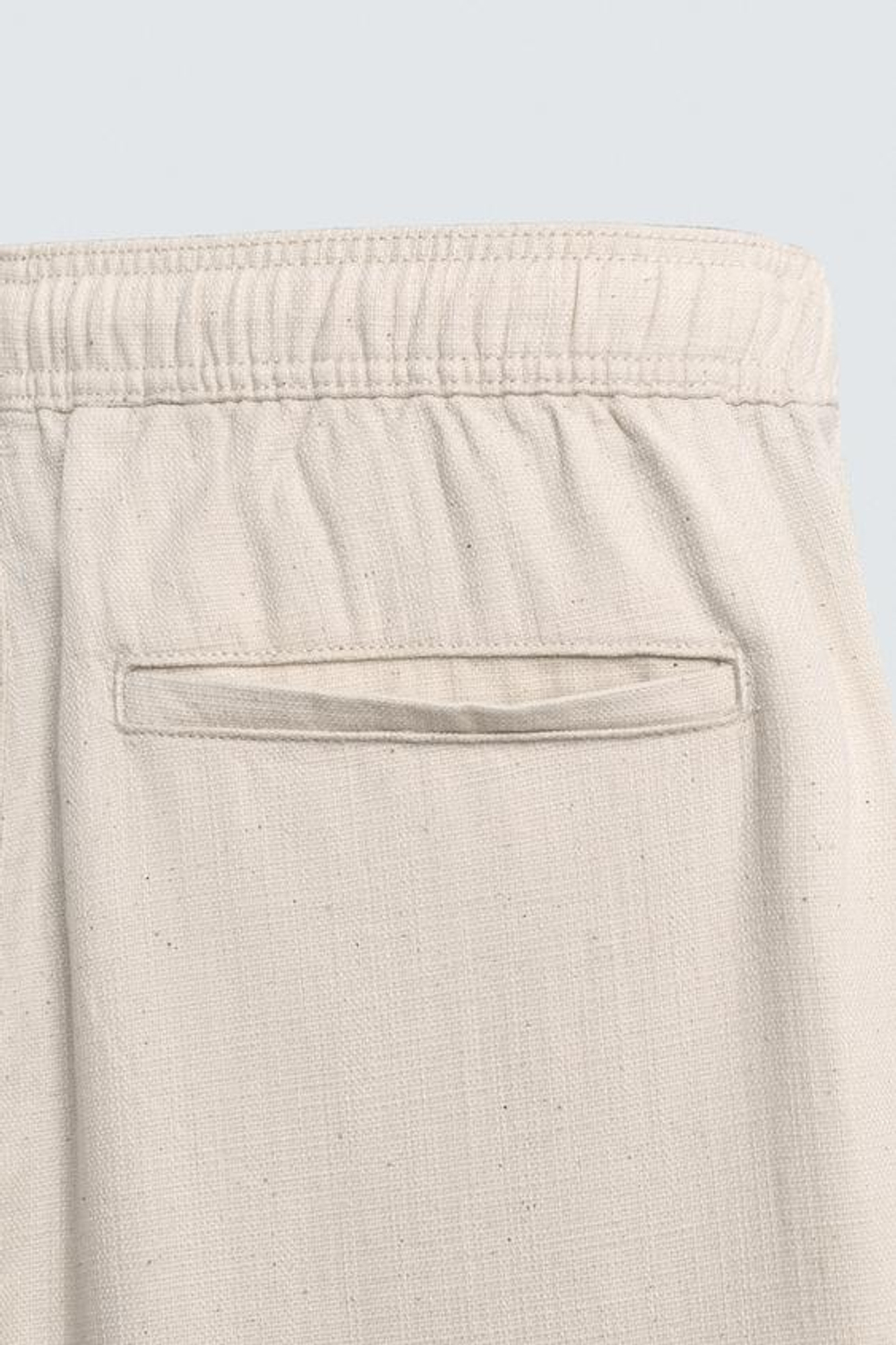 ZARA БРЮКИ RELAXED FIT С РЕЛЬЕФНОЙ СТРУКТУРОЙ, СВЕТЛО-БЕЖЕВЫЙ