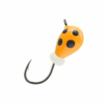 Мормышка вольфрамовая LumiCom КАПЛЯ С УШКОМ (обмазка-точки) ,2,5мм, Ort, 10 штук в упаковке