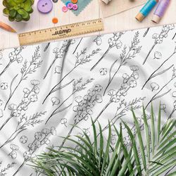 Ткань футер 2-х нитка силуэты хлопка