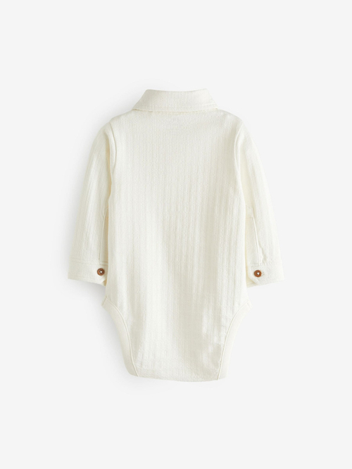 Боди с длинным рукавом для малышей Next 151-733, Белый