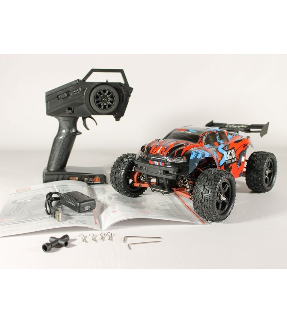 Радиоуправляемая трагги Remo Hobby S EVO-R Brushless UPGRADE V2.0 (красный) 4WD 2.4G 1/16 RTR